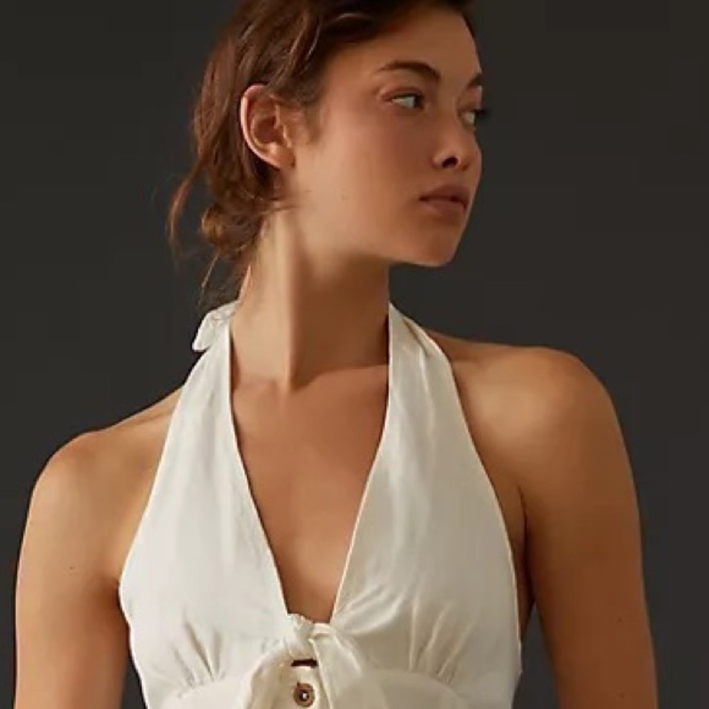 Anthropologie Maeve Halter Slim Mini Dress - Picture 6 of 14